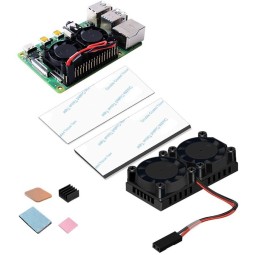 Kit de Refroidissement à Double Ventilateur pour Raspberry Pi