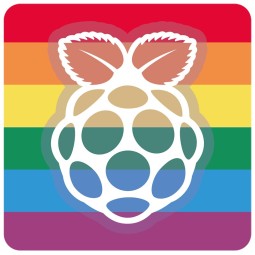 Sticker officiel Raspberry Pi "Rainbow"