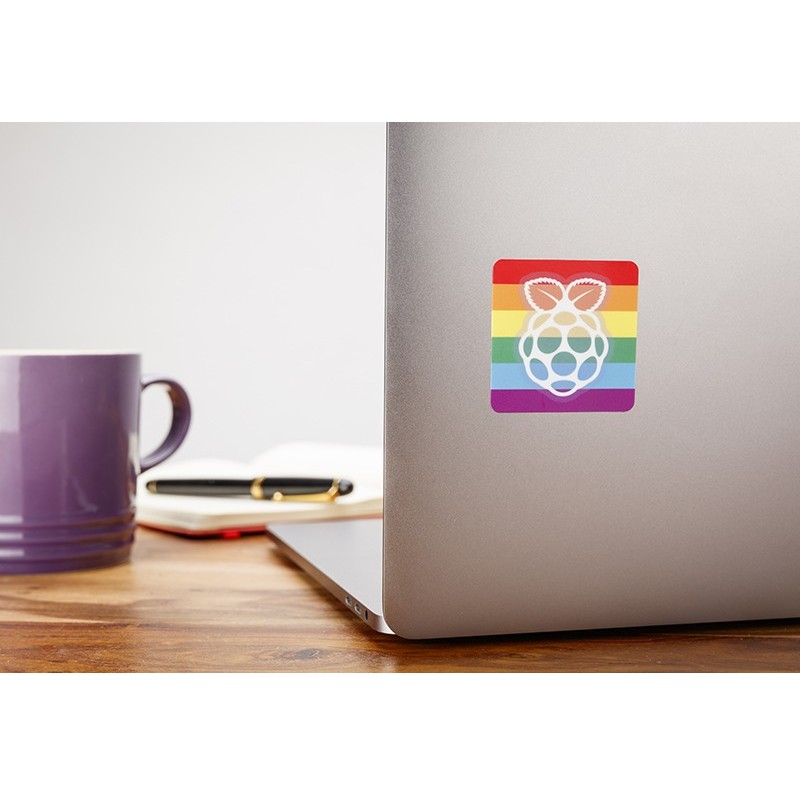 Sticker officiel Raspberry Pi "Rainbow"