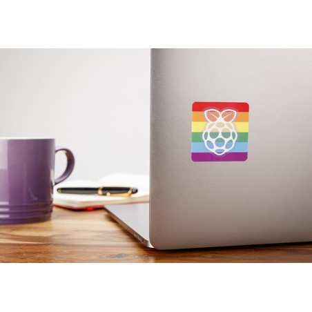 Sticker officiel Raspberry Pi "Rainbow"