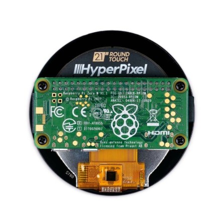 HyperPixel 2.1 Round - Écran Hi-Res pour Raspberry Pi