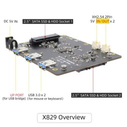 Carte d’extension SSD M.2 SATA pour le Raspberry Pi