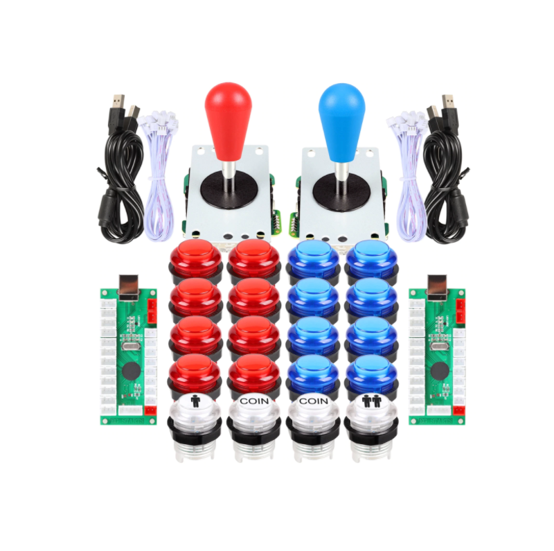 DOUBLE KIT JOYSTICK BOUTONS LED