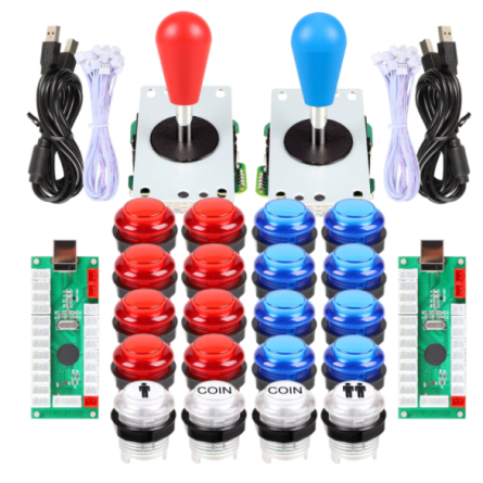 DOUBLE KIT JOYSTICK BOUTONS LED