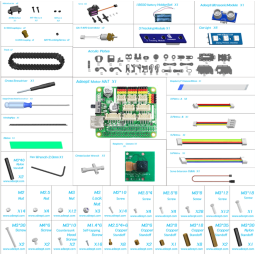 Robot mobile WiFi pour Raspberry Pi 3/4 modèle B/B+