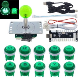 Kit boutons d'arcade et Joystick rétroéclairés LED