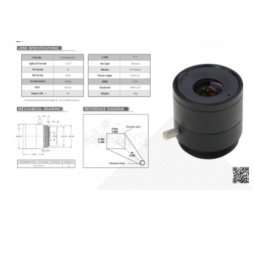 Objectif monture CS pour caméra HQ officielle Raspberry Pi - 8 mm de distance focale