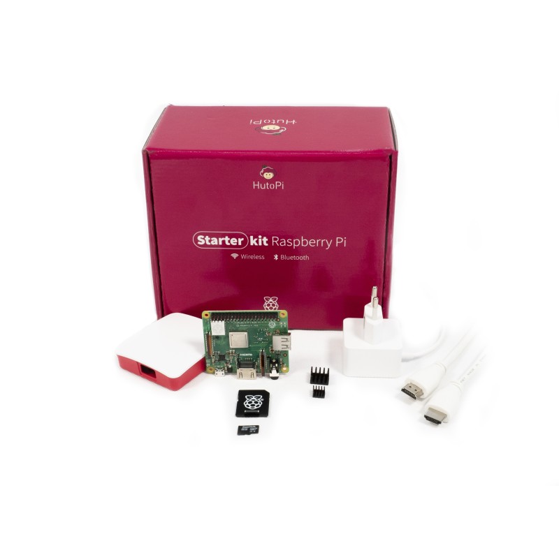 Rasbperry Piraspberry Pi 4 Model B Starter Kit With Case, Fan, Power &  Accessories