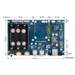 Carte d'extension d'alimentation pour Compute Module 4