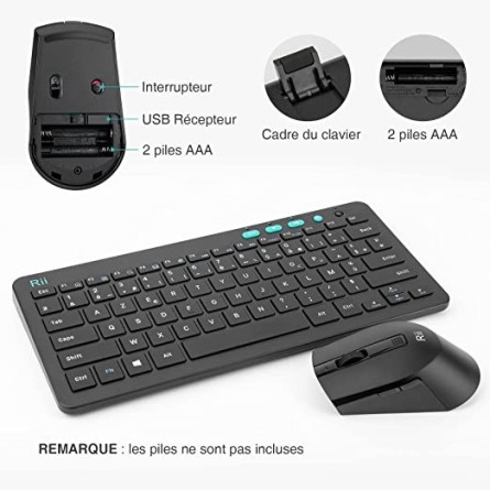 Mini clavier - Clavier pour PC - Raspberry PI / Smart Phone - Clavier sans  fil 