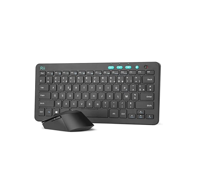 Clavier et souris sans fil Rii RKM709 AZERTY