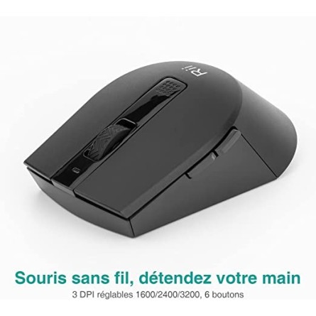 Clavier et souris sans fil Rii RKM709 AZERTY