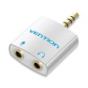 Adaptateur Audio Jack 3,5mm mâle vers 2x 3,5mm femelle