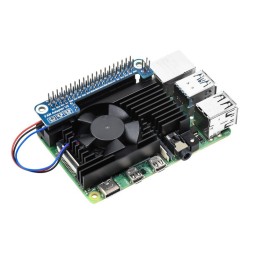 Ventilateur en alliage d'aluminium pour Raspberry Pi 4