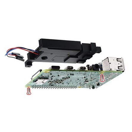 Ventilateur en alliage d'aluminium pour Raspberry Pi 4