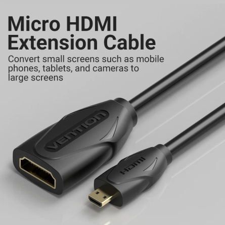 Câble d'extension HDMI Mini Mâle / HDMI femelle