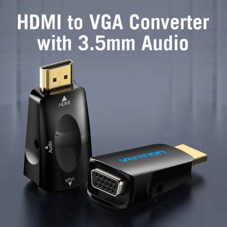 Adaptateur HDMI vers VGA avec audio 3,5mm