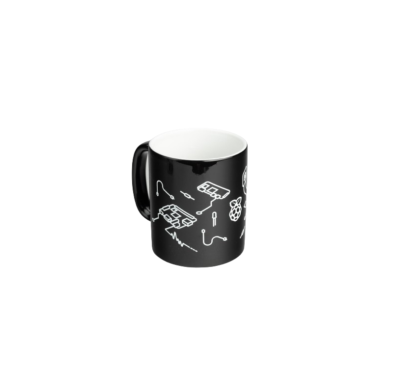 Mug Raspberry Pi version black design