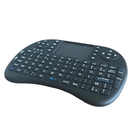 Mise à niveau) Rii i8+ Mini clavier Bluetooth avec pavé tactile