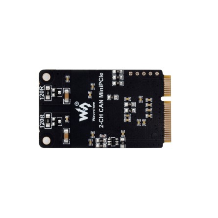 Adaptateur Mini-PCIe vers CAN 2 canaux vue arrière