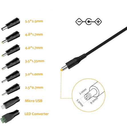 Connecteurs du Transformateur d'alimentation à découpage