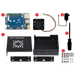 Contenu du Boîtier pour Compute Module 4