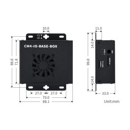 Dimensions du Boîtier pour Compute Module 4