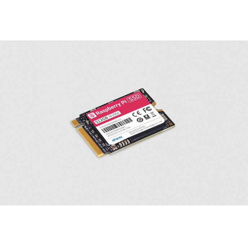 Disque dur SSD pour Raspberry Pi 5 avec capacité 512GB