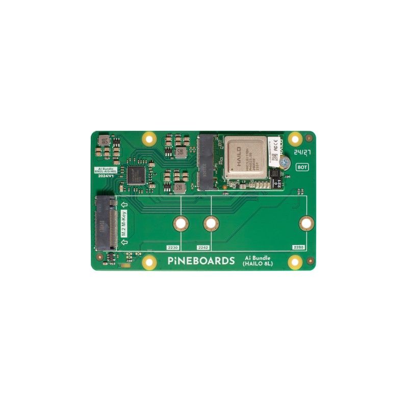 Pineboards AI avec module Hailo-8L pour Raspberry Pi 5