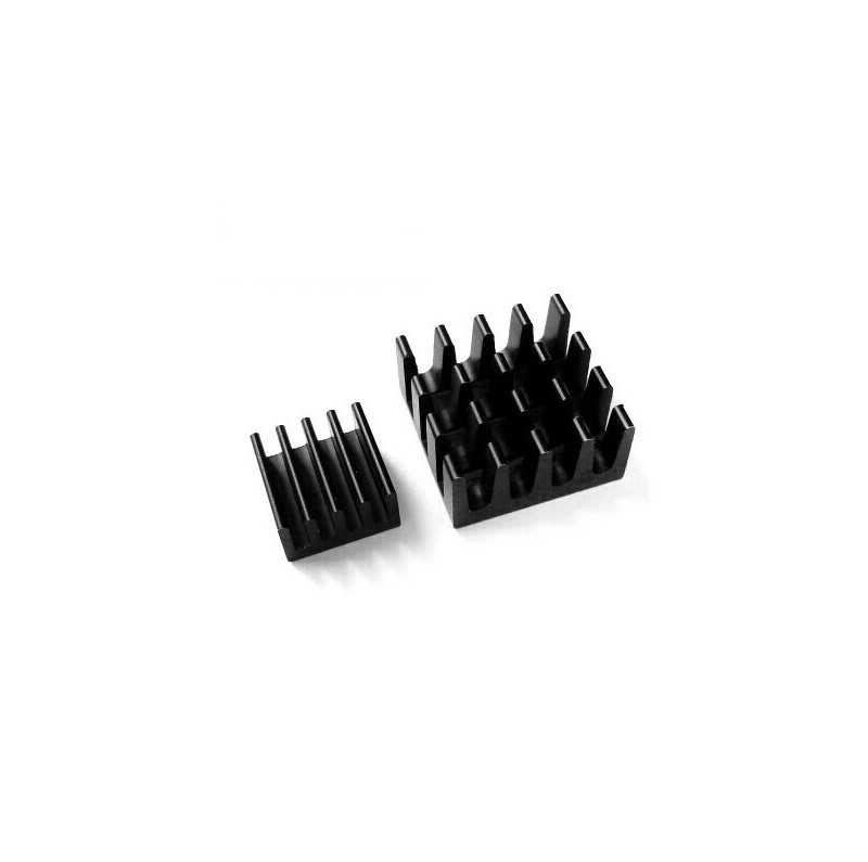 Set de 2 Heat Sink aluminium Noir