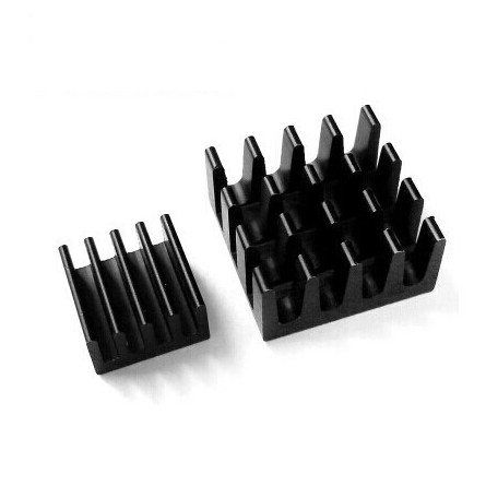 Set de 2 Heat Sink aluminium Noir