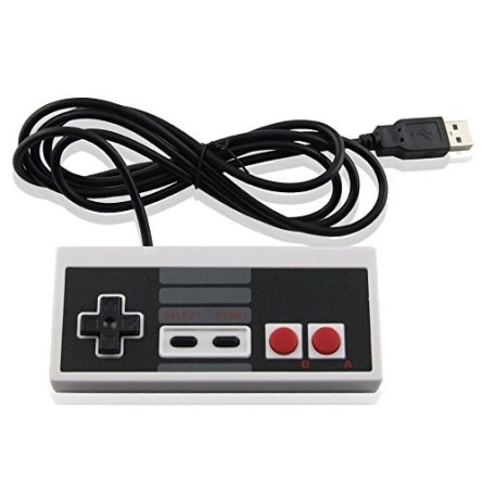 NES Controller USB Wired Gamepad Joystick for PC MAC Raspberry Pi 3 Games  Black