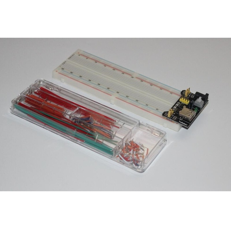 Kit Breadboard, Module d'alimentation et Câbles Jumper 140