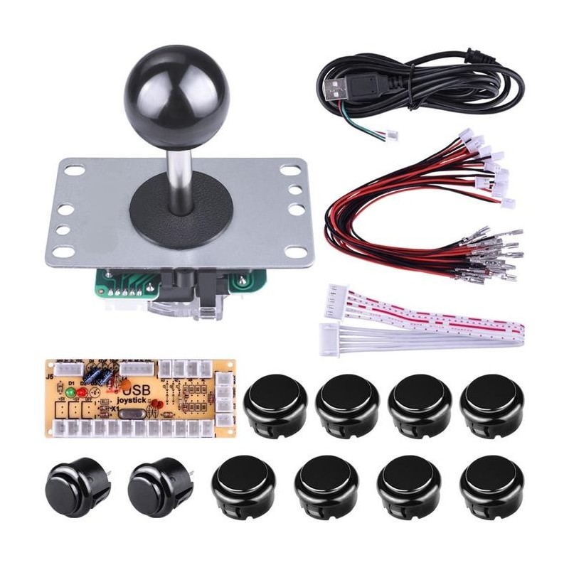 Kit bouton d'arcade et joystick