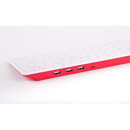 Face arrière du Clavier blanc Officiel Raspberry Pi