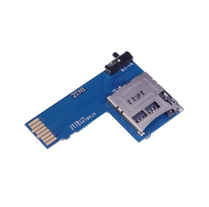 Adaptateur carte micro sd 2 en 1