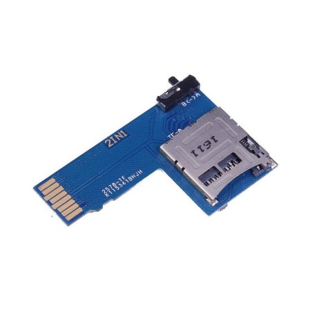 Adaptateur carte micro sd 2 en 1