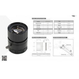 Objectif monture CS pour caméra HQ officielle Raspberry Pi - 25 mm de distance focale