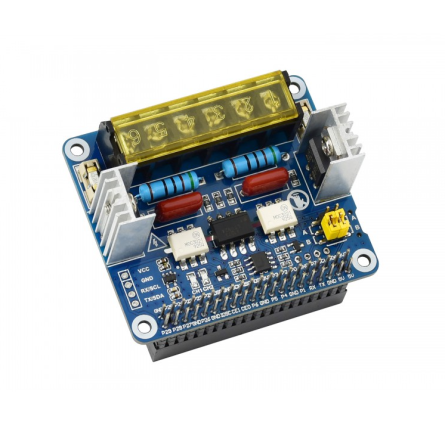 HAT triac 2 CH avec MCU, UART/I2C pour Raspberry Pi